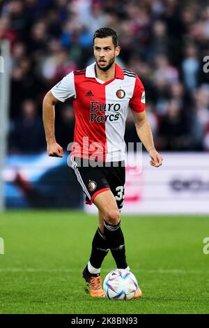 Rotterdam David Hancko De Feyenoord Durante El Encuentro Entre