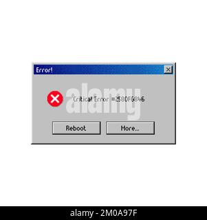 Ilustraci N De Vector De Ventana De Advertencia De Error Desconocido