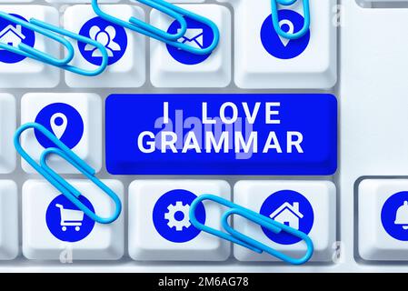 Signo De Escritura A Mano I Love Grammar Acto De Exhibici N De