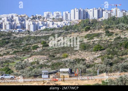 Nablus Palestina 04th de enero de 2023 Una visión general de los