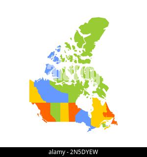 Canadá divisiones administrativas provincias y territorios mapa