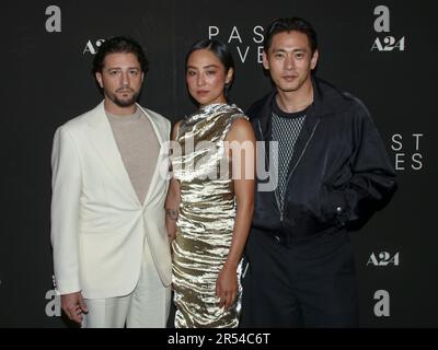 Actors Teo Yo Left And Greta Lee Attend A Special Screening Of Past