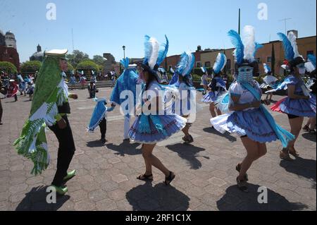 Tlaxcala México Aspectos del atuendo de los bailarines de carnaval en