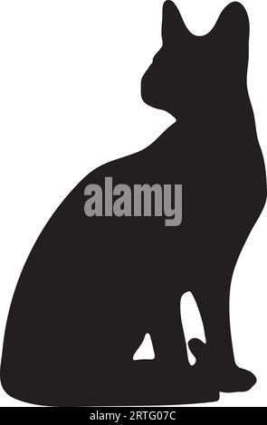 Gato Sentado Silueta O Archivo Vectorial Imagen Vector De Stock Alamy