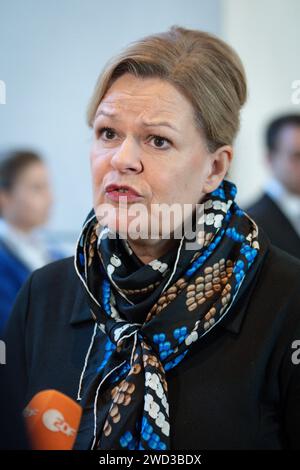 Bundestagssitzung Und Debatte Nancy Faeser Bundesinnenministerin