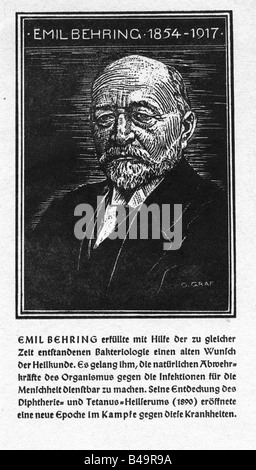 Behring Emil Adolph von 15 3 1854 31 3 1917 científico alemán