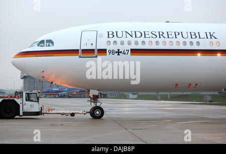 La Fuerza Aérea Alemana los nuevos Airbus A340 está en la pista del