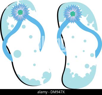 Sandalias De Playa Flip Flops Plantilla Ilustraci N Vectorial