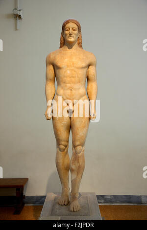 Estatua De Un Kouros Parian Anavyssos Attica Musculatura Profunda