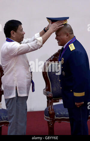 New Philippine National Police Chief Gen Edgar Aglipay Reviews Cadets