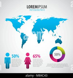 Las estadísticas empresariales de datos demográficos Población