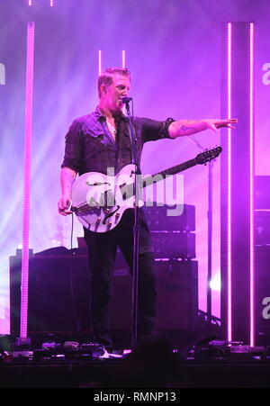 The Band Queens Of The Stone Age During A Performance On The Second Day