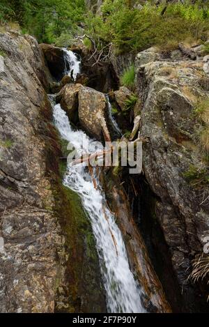 Cascade dans le parc naturel de Comapedrosa à Arinsal la Massana