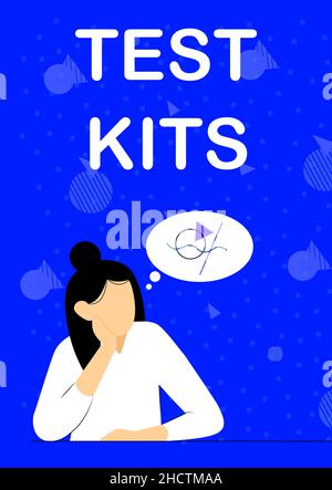 Criture Affichant Des Kits De Test De Texte Outils De Concept