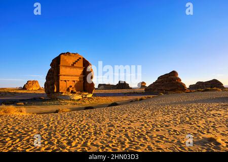 Qasr Al Farid Tombe De Lihyan Fils De Kuza Madain Saleh Dans La