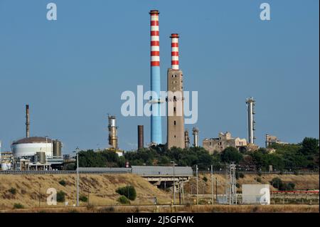 Taranto Italia Usine De Raffinerie Impianto Di Raffineria