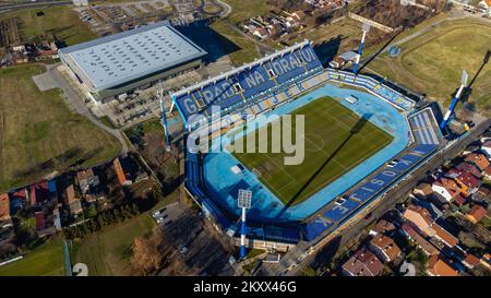 Vue A Rienne Du Stade Gradski Vrt Et De La Salle De Sport Gradski Vrt