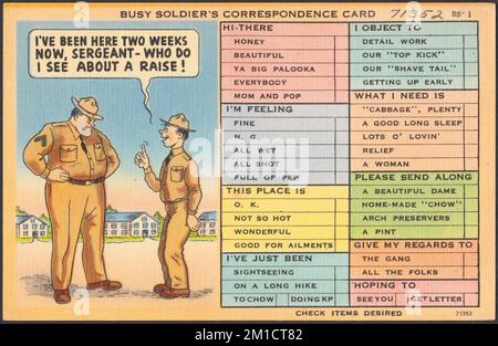 Carte de correspondance du soldat occupé Deux bonnes raisons de se