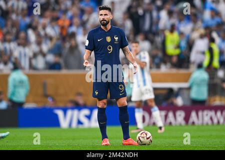 Olivier Giroud De France Pendant Le Match Argentine France Finale De