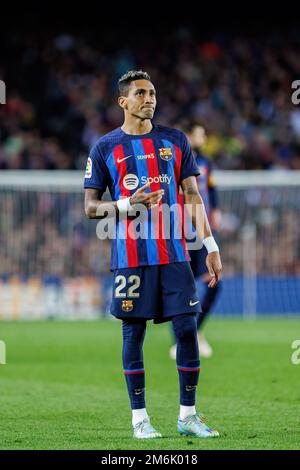 Barcelone Novembre Raphinha En Action Pendant Le Match Laliga