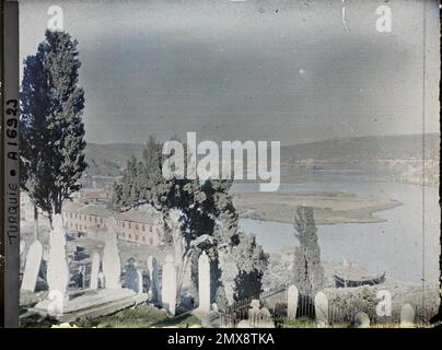 Constantinople Istanbul Actuelle Turquie Le Sommet De La Corne D Or