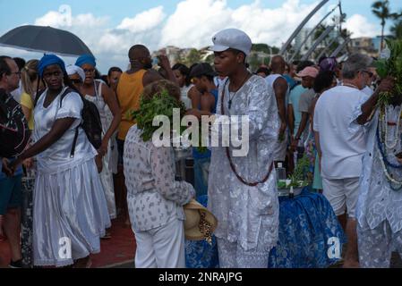 BA Salvador 02 02 2020 Feast Of Iemanj Faithful During The