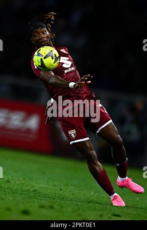 Turin Italie Avril Yann Karamoh De Torino Fc Rivalise Pour Le