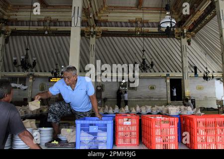 Yogyakarta Indonésie 13th avril 2023 Les musulmans indonésiens