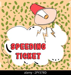 Criture Affichage De Texte Speed Ticket Mot Crit Sur Le Test