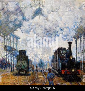 Claude Monet arrivée du train de Normandie Gare Saint Lazare