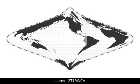 Carte Du Monde Vectorielle Projection St R Ographique Quivalente De