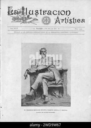 1910 04 04 la Ilustración Artística El eminente escultor Español