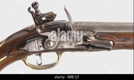 Pistolet cavalerie modèle 1731 canon rond de calibre 17 mm Flintlock