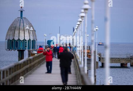 Zinnowitz Germania 16 Marzo 2020 Solo Alcuni Turisti Sono Sulla