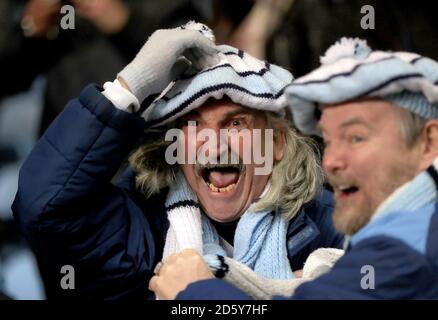 I Tifosi Del Coventry City Festeggiano Dopo La Partita Dei Quarti Di