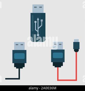 usb flash drive vector illustration Stock Vector