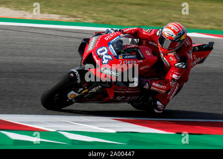 Misano Adriatico, Italy. 15th Sep, 2019. Andrea Dovizioso committed to driving his Ducati on the circuit of the Marco Simoncelli circuit of Misano Adriatico (Photo by Luca Marenda/Pacific Press) Credit: Pacific Press Agency/Alamy Live News Stock Photo