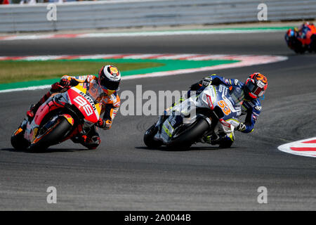 Misano Adriatico, Italy. 15th Sep, 2019. Jorge Lorenzo with his Repsol Honda was once again the author of an anonymous race. (Photo by Luca Marenda/Pacific Press) Credit: Pacific Press Agency/Alamy Live News Stock Photo