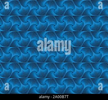 Blue abstract geometric seamless pattern Stock Vector