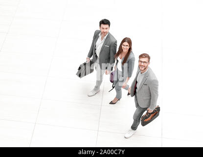 top view.business people go together. Stock Photo