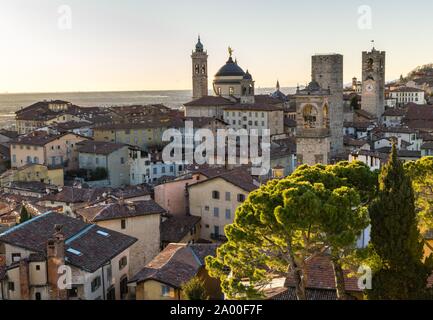 Old Town, Bergamo, Lombardy, Italy Stock Photo