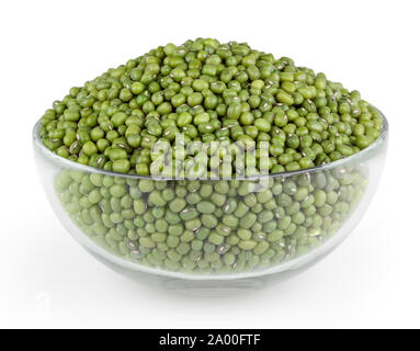 Mung beans isolated on white background with clipping path Stock Photo