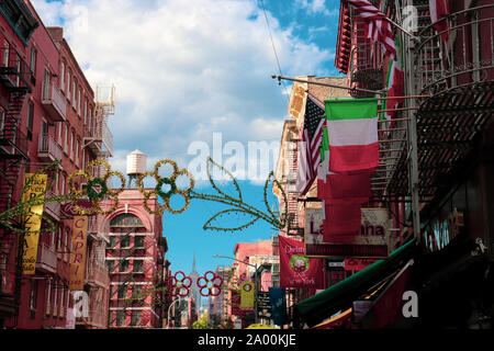 Little Italy - New York City - Manhatten - USA Stock Photo