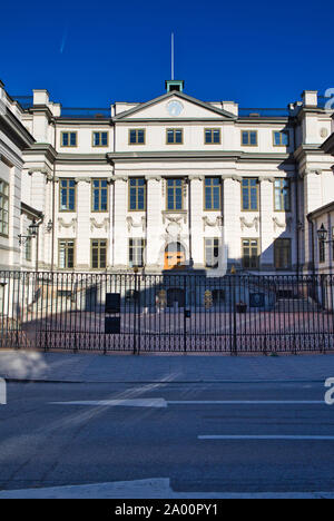 South facade of Bonde Palace (Bondeska Palatset) the Swedish Supreme Court, Gamla Stan, Stockholm, Sweden Stock Photo