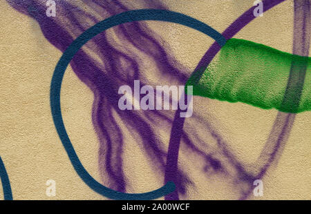 Abstract empty background. Photo of yellow concrete wall texture washed cement surface. Stock Photo