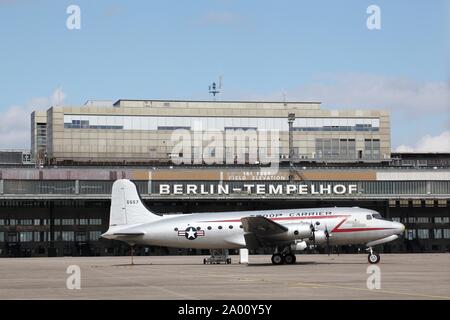 Berlin, Germany - September 9, 2014: Berlin Tempelhof airport in Germany Stock Photo