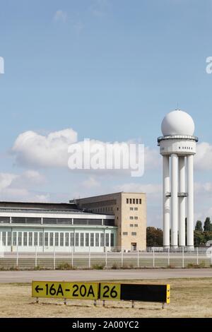 Berlin, Germany - September 9, 2014: Berlin Tempelhof airport in Germany Stock Photo