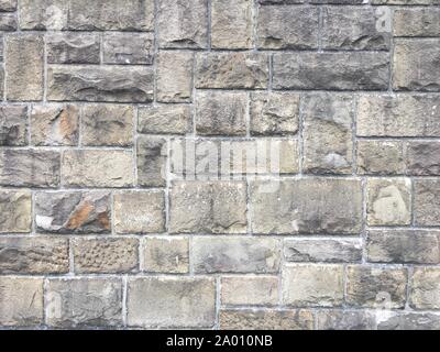 Stone Wall Texture with big bricks on ancient historic city wall in Germany, Europe. Can be used as a texture or background. Stock Photo