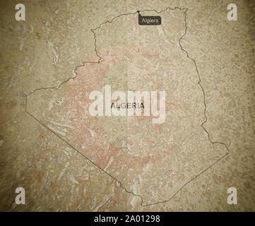 Flag of Algeria blurred on white background Stock Photo - Alamy