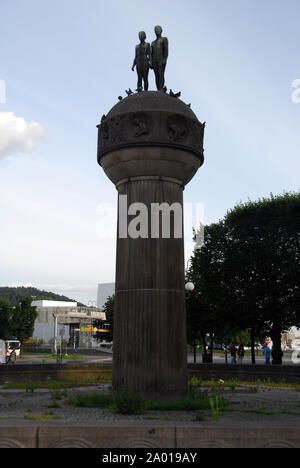 Norway, Oslo, Central Station Stock Photo